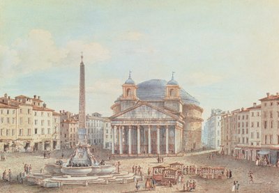 View of the Pantheon, Rome by Victor Jean Nicolle